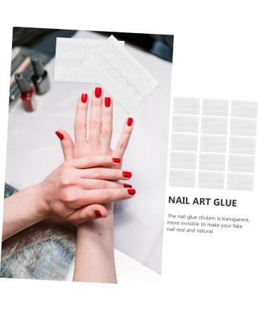 Gogogmee 15sheets Nail Jelly Glue Fake Nails Fake Nail Stickers Waterproof Nail Sticker Waterproof Labels Premium Fake Nails Glue Self-use Nail Glue Nail Glue Stickers Nail Art Glue - Buy Online on GoSupps.com