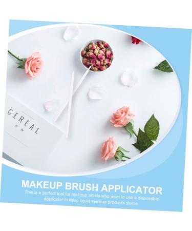 Mipcase 100pcs Disposable Eyeliner Brush Liquid Eyeliner Liquid Lipstick Eye Makeup Brush Make up Girl Suite 9x6.5cm White - Buy Online on GoSupps.com