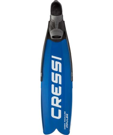 Cressi Gara Modular Impulse Fins for Freediving | Made in Italy | EU 40/41 | US Men 7.5/8 | US Women 8.5/9 - Blue - Buy Online on GoSupps.com