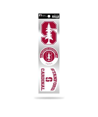 Rico Industries NCAA 3-Piece Retro Spirit Decals Retro Decal Set Stanford Cardinals