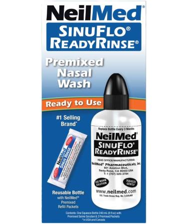 NeilMed SinuFlo Ready Rinse 8 fl oz - Pack of 1 | Nasal Rinse Solution - Buy Online on GoSupps.com