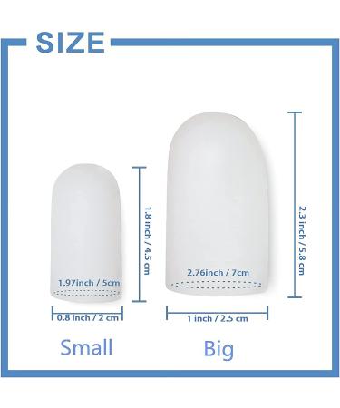 Gu Cheng Toe Protector Silicone Toe Covers - Set of 10 for Ingrown Toenails, Corns, Blisters, Hammer Toes - Beige - Buy Online on GoSupps.com