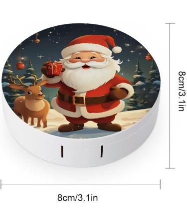 Christmas Santa Claus Contact Lens Case - Portable Travel Storage Box for Contacts - Buy Online on GoSupps.com