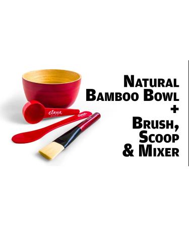 Etana Beauty Aztec Clay Premium Mask Set: 1lb Indian Healing Clay, 16oz Apple Cider Vinegar, Bamboo Bowl, Brush & Tote - Buy Online on GoSupps.com