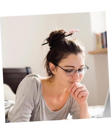 Didiseaon Hairpin Vintage Hair Stick Wedding Hair Accessories for Women Hair Bun Holder Classic Hair Japanese Hair Accessories Chopsticks for Hair Bridal Hair Clip Wooden Flowers Pink Pearl - Buy Online on GoSupps.com