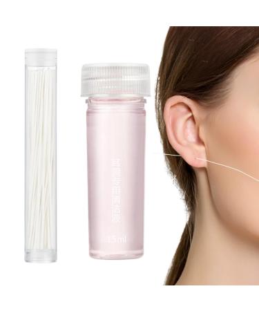 Piercing Cleaning Set 70 Pieces Piercing Cleaner Ear Wax Solution 15ml for Men and Women Travel Home