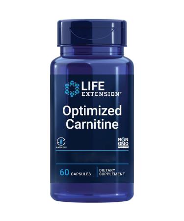 Life Extension Optimised L-Carnitine 700mg High Dose 60 Vegan Capsules Laboratory Tested Gluten Free Vegetarian Soy Free Non-GMO
