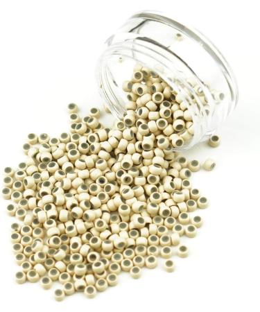 KOCONI Nano Rings Silicone Lined 3mm Hair Extension Beads - 200PCS #13 Light Blond - Buy Online on GoSupps.com