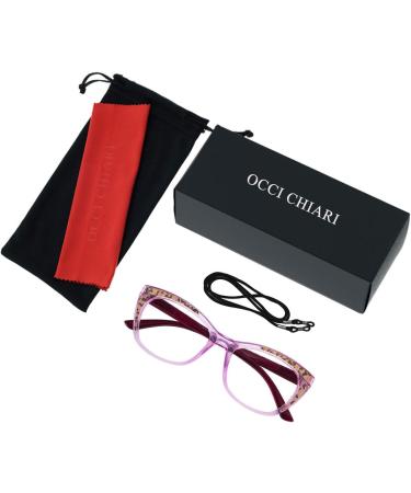 OCCI CHIARI 3.0 Clear Reading Glasses for Women - Stylish Purple Readers | International Shipping Available - Buy Online on GoSupps.com