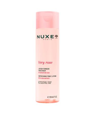 NUXE Very Rose Refreshing Tonic Lotion. Facial Toner for Sensitive Skin with Rose Water 6.7 Fl Oz