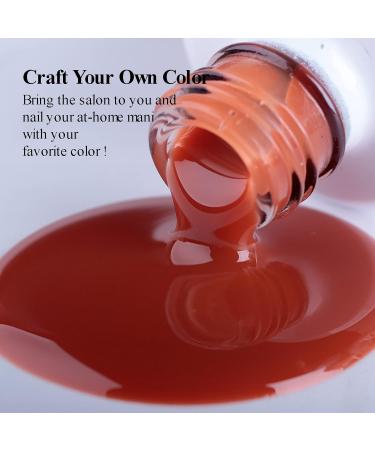 Imtiti Jelly UV Gel Nail Polish 15 ml Amber Red Transparent Gel Nail Polish UV LED Soak Off Nail for Autumn and Winter - Buy Online on GoSupps.com