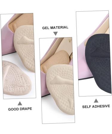 FRCOLOR Half Size Gel Cushions - 5 Pairs Metatarsal Pads for High Heels Non-Slip Forefoot Inserts Sweat Absorbent Shoe Pads - Buy Online on GoSupps.com