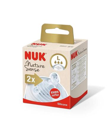 Nuk Nature Sense Silicone Teats 2 Pack No.3 L 709306 - Buy Internationally | Fast Shipping - Buy Online on GoSupps.com