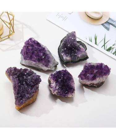 Natural Magic Natural Amethyst Cluster Quartz Purple Crystal Raw Stone Specimens Home Decor Crafts ZJGIDTEM (Color : Amethyst Cluster Size : 300g) 300g Amethyst Cluster - Buy Online on GoSupps.com