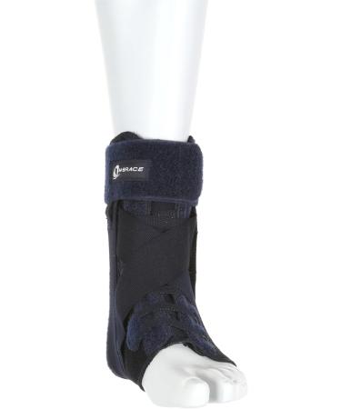 V-17M Ankle Stabilizer Brace - Figure 8 Support for Tendonitis & Rehab - Controls Inversion & Eversion - Open Back Design - Blue Medium - Buy Online on GoSupps.com