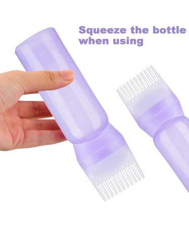 Tinsellns Hair Oil Applicator Bottle Hair Dye Brush Bottle Oil Applicator Bottle for Hair Oil Bottle for Hair Root Comb Applicator Bottle Hair Oil Bottle for Home Use/Barber Shop - Buy Online on GoSupps.com