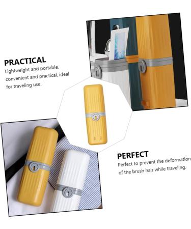 Minkissy Travel Toothbrush Cup Set & Toothpaste Case - Portable Storage for Toothbrushes & Accessories - Buy Online on GoSupps.com