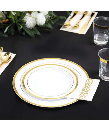 200 Pack Gold Paper Napkins Guest Towels - Premium 3-Ply Disposable Dinner Napkins for Parties, Weddings & Events - Soft, Absorbent Kitchen Napkins - Buy Online on GoSupps.com