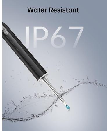 1080P HD Ear Camera with 6 LED Lights & Wax Remover for iPhone Android - Waterproof IP67 Ear Wax Removal Cleaner - Black (Gift: FACE Clean) - Buy Online on GoSupps.com