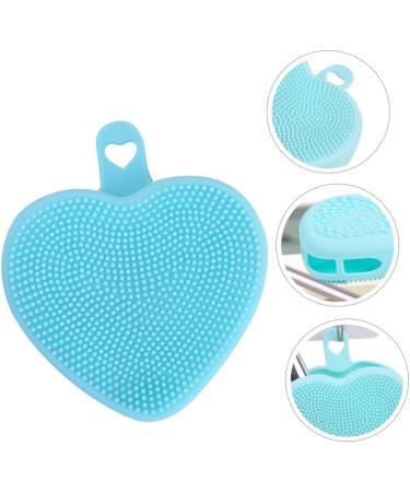 POPETPOP Silicone Face Cleansing Brush Heart Shaped Face Brush Handheld Facial Cleansing Brush Double Side Face Brush Silicone Face Scrubber Facial Brush Silica Gel Manual Cleaner 9.8x8.4cm - Buy Online on GoSupps.com