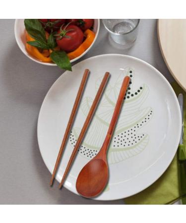 Coffee Spoon Kit Portable Wood Tableware Set Eco-Friendly Wood Tableware Tableware Set for Outdoor Travel Kitchen Office Use Home Use - Buy Online on GoSupps.com