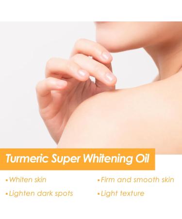Turmeric Oil for Dark Spots and Skin Whitening Face and Body Treatment Anti-Aging 100ml Reduces Dark Spots Improves Skin Tone Moisturizes and Rejuvenates 100% Plant Essential Oil - Buy Online on GoSupps.com