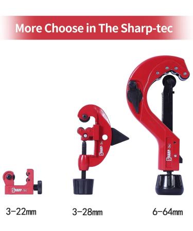 Sharp-tec Adjustable Pipe Cutter - 7-62mm Pipe Slice for Copper, PVC, Aluminum Pipes - Buy Online on GoSupps.com