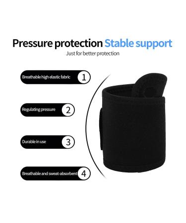 Uxsiya Adjustable Black Wrist Brace | Compression Straps for Effective Support | International Shipping Available - Buy Online on GoSupps.com