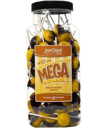 Joseph Dobson & Sons Caramel and Custard Mega Lollies 1.99 kg - Buy Online on GoSupps.com