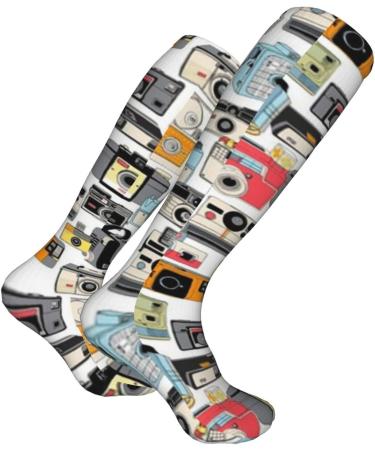 Camera Illustrations Compression Socks 15-20 mmHg for Women & Men - Best Support for Sporty Activities - Buy Online on GoSupps.com