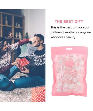 100 Pcs Compress Facial Masks - DIY Skin Care Non-Woven Fiber Paper Masks for Hydration & Rejuvenation - Buy Online on GoSupps.com
