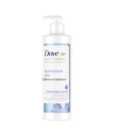 Dove Hair Therapy Conditioner for Dry Hair Hydration Spa Hair Conditioner with Hyaluronic Serum 13.5 fl oz