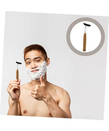 Frcolor Bamboo Handle Razor Set - 4 Pieces Safety Shaving Tools for Men - Eco-Friendly Double Handle Design - Buy Online on GoSupps.com