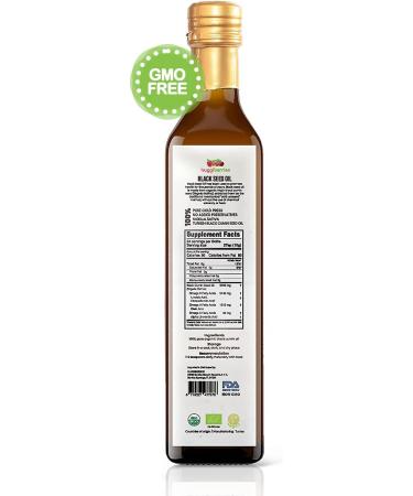 Organic Black Cumin Seed Oil 8oz - Cold Pressed Turkish Nigella Sativa Supplement - High Thymoquinone for Immune Support, Health Skin & Strong Hair | Huggiberries - Buy Online on GoSupps.com