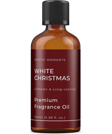 Mystic Moments White Christmas Fragrance Oil - 100ml | For Soaps, Candles, Bath Bombs, Oil Burners & Diffusers | Skin & Hair Care | Pack of 1 - Buy Online on GoSupps.com