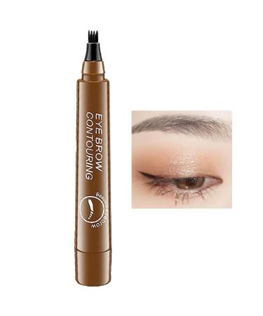 Liquid Eyebrow Pencil - Brow Eyebrow Marker Microblade Eyebrow for Natural-Looking Eyebrow Makeup Waterproof Eyebrow Contouring Pochy Light Brown