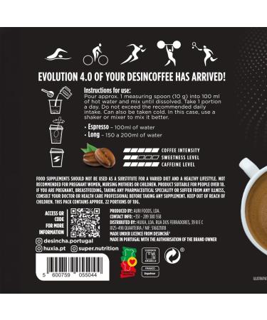 Desincoffee Supercaf Sugar Free | Long-acting coffee with active ingredients for a natural boost | Perfect for everyday use - Extreme Espresso Flavor - Buy Online on GoSupps.com