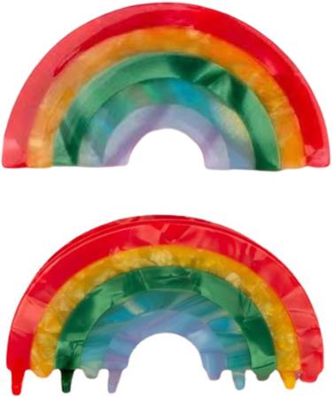 Sweet Style Hair Clip Delicate Rainbow Shape Hair Claw for Woman Long Short Hair Delicate Duckbill Hair Clip for Woman Barrettes and Hair Clip for Girls Cute Hair Clip for Girls Hair Clip for Styling Rainbow Grab - Buy Online on GoSupps.com