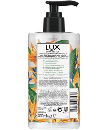 Lux Botanicals Bird of Paradies & Rosehip Oil Hand Soap 400 ml - Buy Online on GoSupps.com