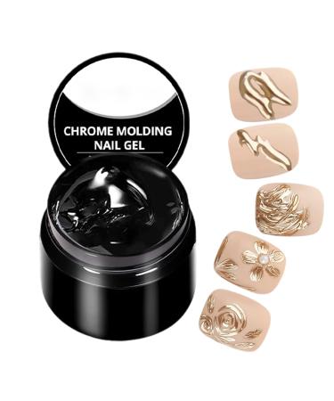 3D Nail Carving Gel Hard Gel for LED/UV Nail Art 5ml Builder Glue Non Sticky Manicure Supplies Home Interior School Travel