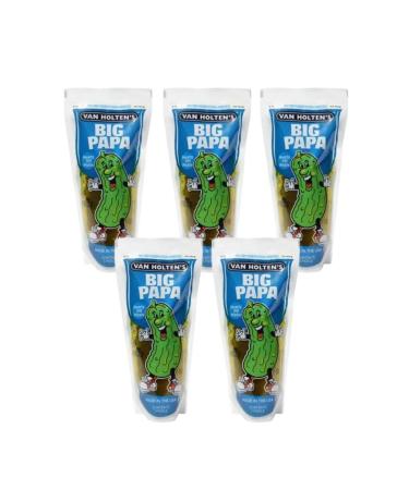 Candybox Sour cucumber van Holten s Big Papa Pickle - Cucks in the bag range - trial collection - pickled cucumbers - Fancy gift - fat -free gluten -free - 980 grams 5 Pack Big Papa