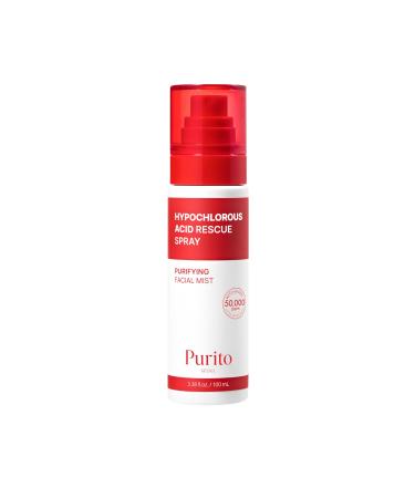 PURITO Hypochlorous Acid Facial Spray | Witch Hazel 5% + Forest Breeze | HOCl Facial Mist for Sensitive Redness-Prone Skin | Refreshing Toner Mist | Korean Skincare 100mL / 3.38 fl.oz