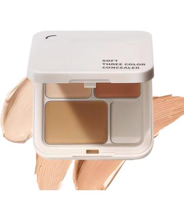  Zyntora 3-Color Cream Contour Palette - Multi-Use Concealer in a Pot | Long-Lasting Concealer for Blemishes Redness Dark Circles Complexion Makeup Beauty - Buy Online on GoSupps.com