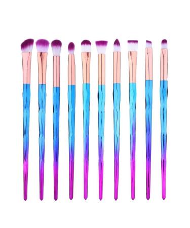 Cosmetic brush set synthetic bristles 12 pieces