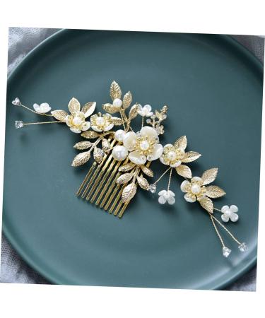 FRCOLOR 4 Sets hair accessories bride bridal Wedding Hair Pin Hair Comb Rhinestone Wedding Hair wedding decorations for ceremony rhinestone headpiece Zinc alloy fine flower headdress - Buy Online on GoSupps.com