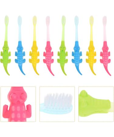 Minkissy Small Crocodile Toothbrushes for Toddlers - Soft Rubber Easy Grip 16-Pack - Buy Online on GoSupps.com