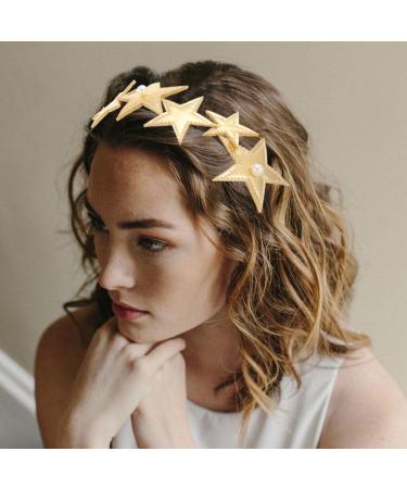 EARENT Gold Star Headband - Pearl Hair Hoop for Women and Girls | Holiday Party Costume Hair Accessory - Buy Online on GoSupps.com