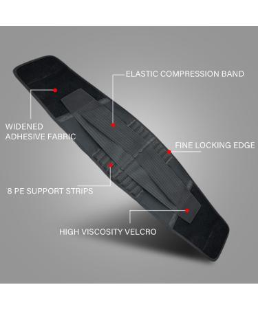 XWSM Sport Work Back Bandage Lumbar Belt for Men | Pain Relief & Support for Sciatica Scoliosis Herniated Disc | Black Size S/Small - Buy Online on GoSupps.com