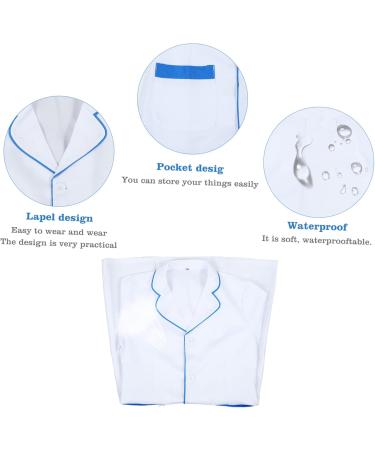 FRCOLOR Beautician Overalls White Work Shirts Hot Dyeing Work Clothes for Women Hairdressing Cape White Formal Dresses for Women Women's Formal Gown Salon Work Clothes Kimono Simple Nylon 85x44cm White - Buy Online on GoSupps.com