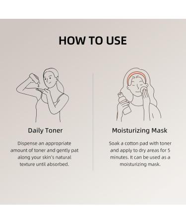 DEEOM Real Yam Brightening Toner Hydrating Milky Toner for Face with Rice Water Yam Extract & Niacinamide Korean Moisturizing Facial Toner Alcohol Free Glow Enhancing 300ml - Buy Online on GoSupps.com